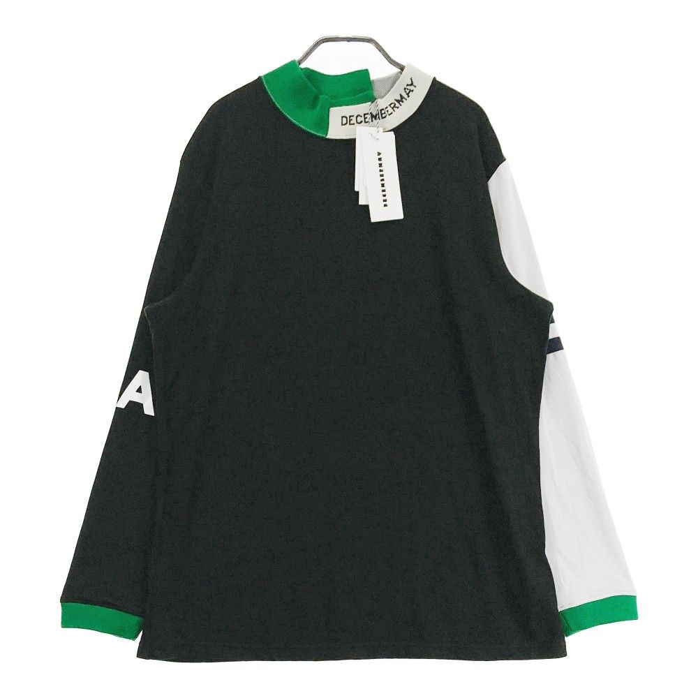 サイズ：XL DECEMBERMAY ディセンバーメイ 2023年モデル ハイネック 長袖Tシャツ  ブラック系 [240101278365]# ゴルフウェア メンズ ストスト