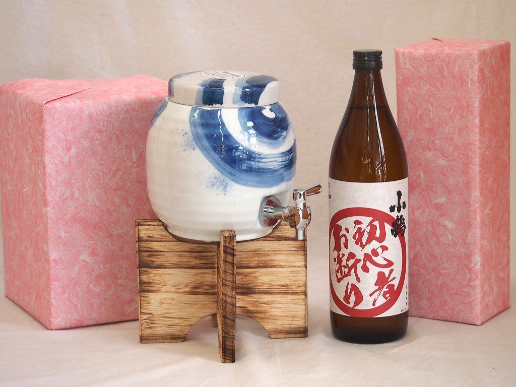 【未使用・新品】九谷焼銀彩 焼酎サーバー 木製土台付 高さ27.5㌢ 楽天市場】信楽焼 3600cc 古信楽 大型焼酎サーバー（焼き杉木台