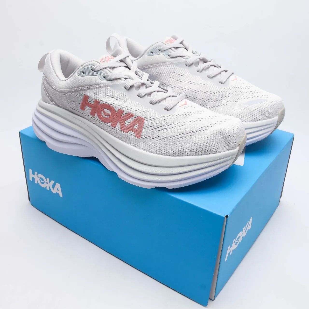本物保証，得価 [ホカオネオネ] HOKA BONDI 8 陸上/ランニング ランニングシューズ ボンダイ 8  ランニング ロード マラソン ランシュー 厚底  男女兼用 Harbor Mist/Lunar Rock 送料無料 スニーカー