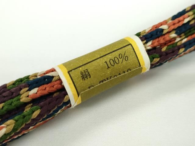 平和屋本店■極上　有職組紐道明　帯締め　笹浪組　法隆寺　本科　宮内庁御用　国立博物館御用　東京芸術大学御用　逸品　未使用CXAA0518s5 平和屋本店□極上 有職組紐道明 帯締め 笹浪組 法隆寺 本科 宮内庁御用