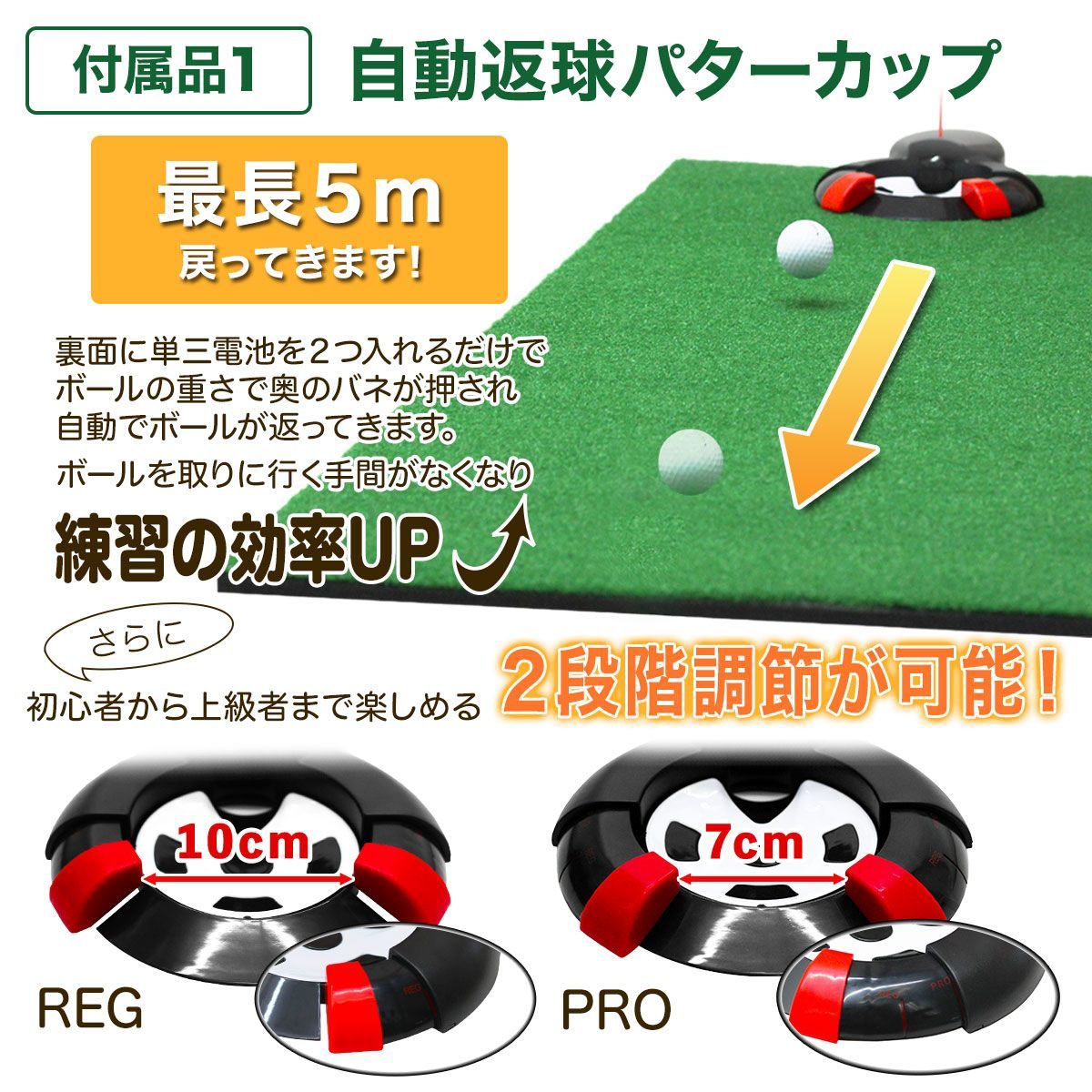 GolfStyle パターマット 3m ゴルフ パター 練習 マット ゴルフマット