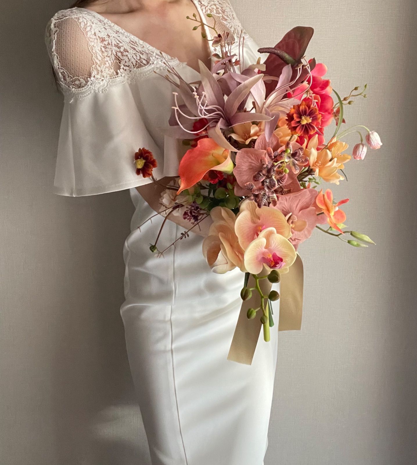 ウェディングブーケ ブートニア アーティフィシャルフラワー