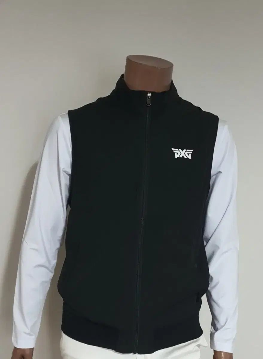 メンズゴルフ服 PXG 反射ロゴ メンズ ジップアップ ベスト