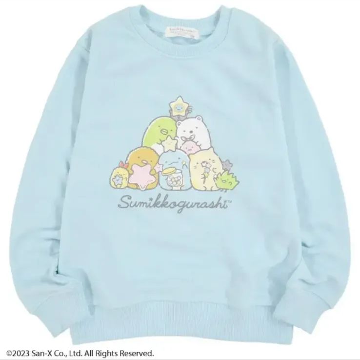 NEW すみっコぐらし 子供服 キッズ トレーナー プリント 裏毛 子供  