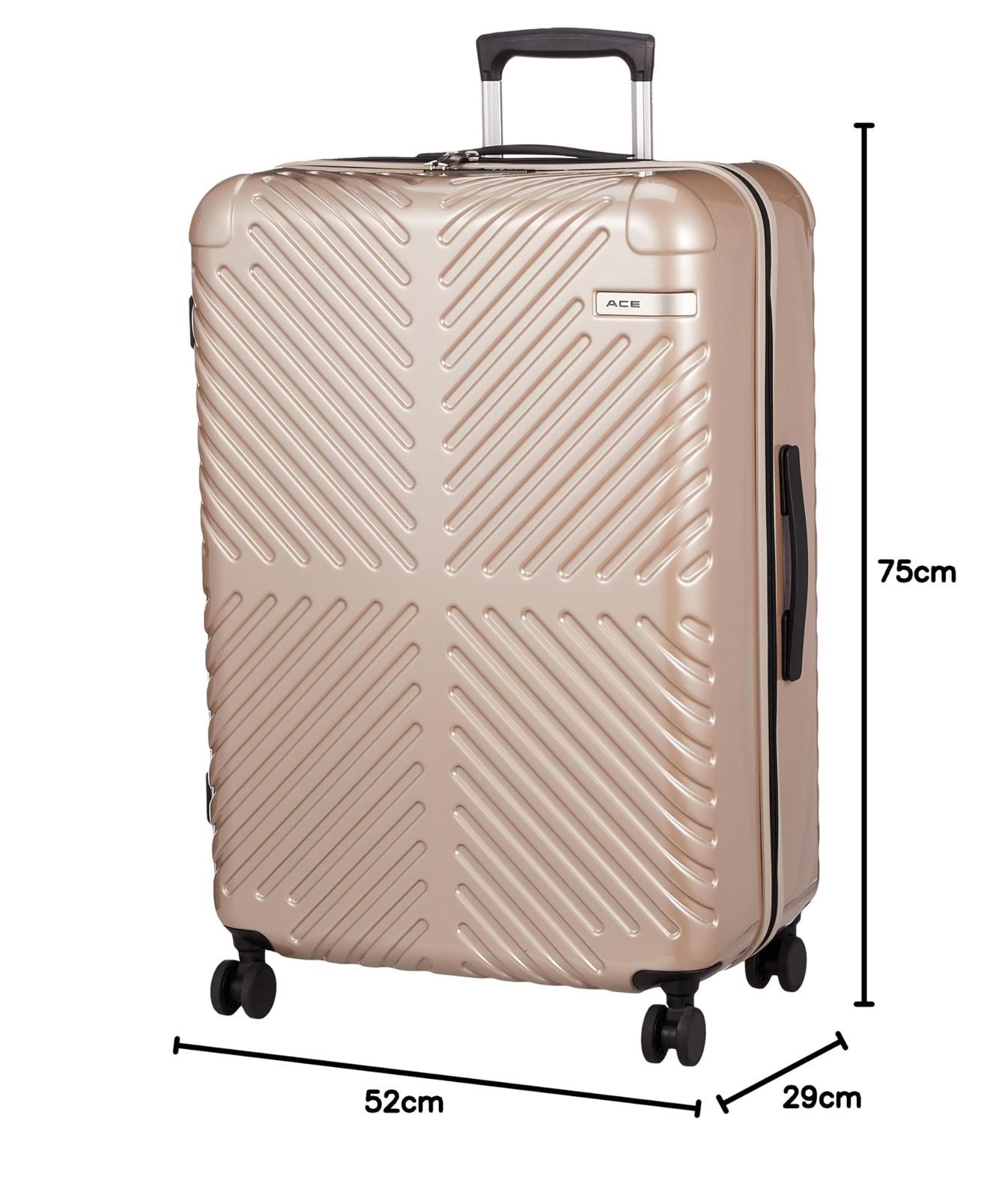 【展示品】[エース] スーツケース 大型Lサイズ  82L 双輪キャスター 双輪キャスター 82L 9泊10日 4.7kg 8泊9日 7泊8日 ラディアル lサイズ