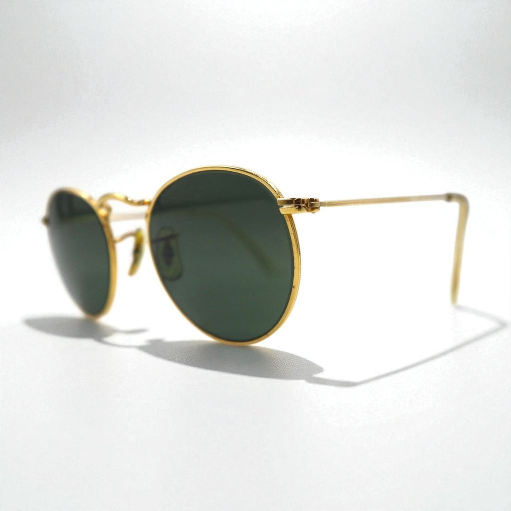 Ray-Ban ボシュロム社 ヴィンテージ ボストン サングラス メタルフレーム ラウンド W1573 VSBJ B-L MERCADOAVALIA_COM_BR