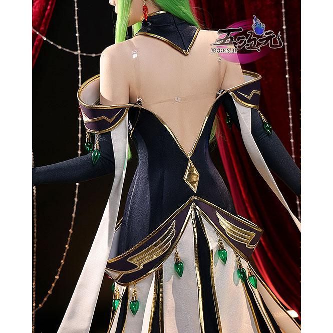 ♥ 三分妄想 コードギアス 反逆のルルーシュ コスプレ C.C. ブリタニア衣装 ウィッグ 追加可 CS0917BJ 文化祭