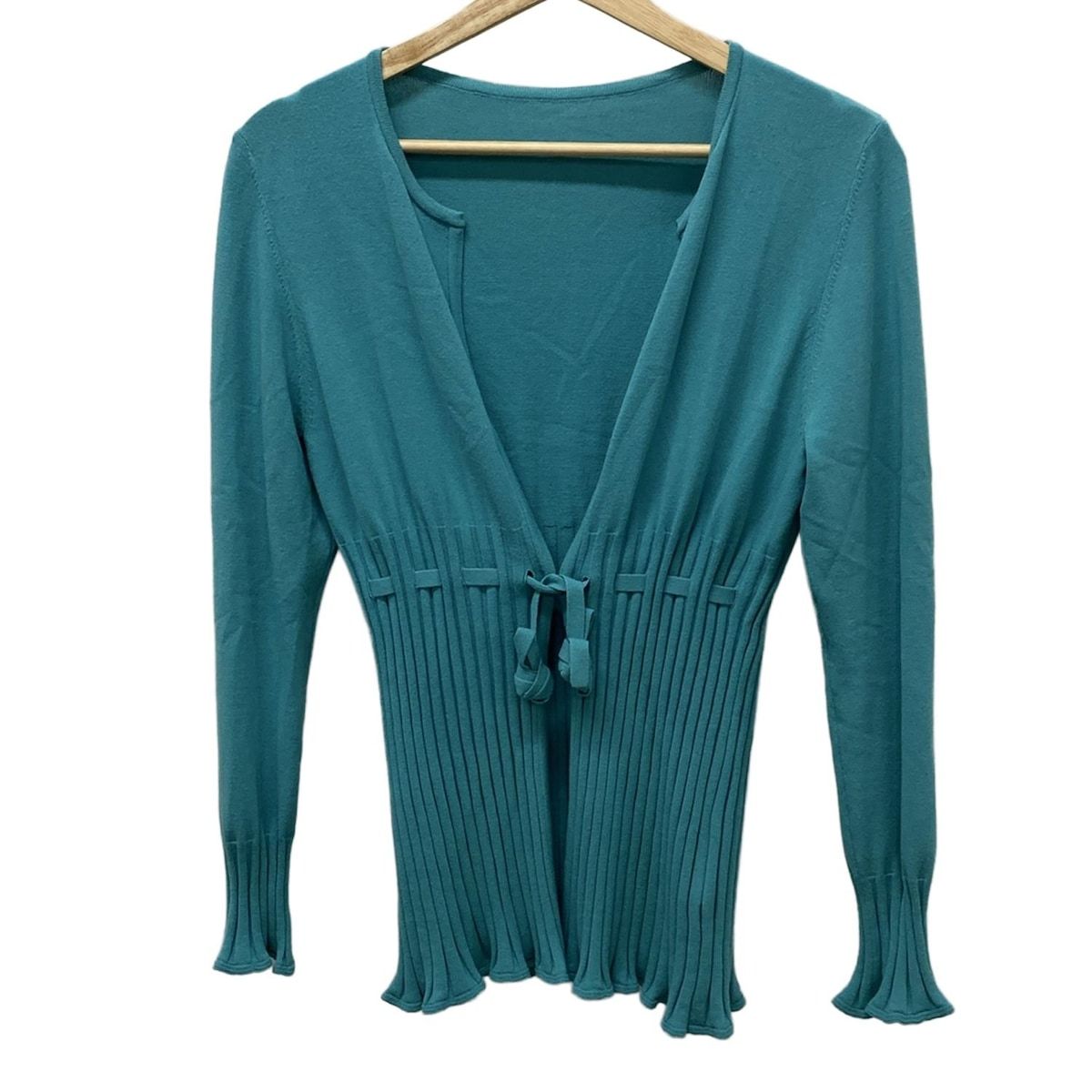 ミスアシダ　フリルカーディガン miss ashida(ミスアシダ) カーディガン サイズM レディース - ダーク