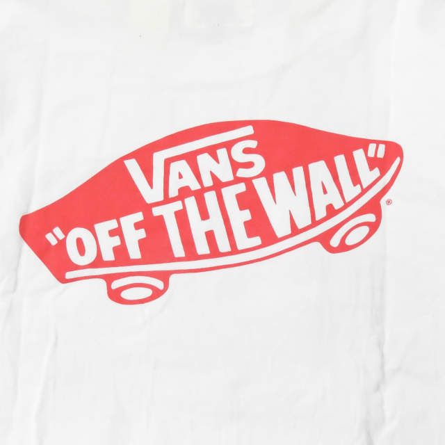 SSZ x VANS エスエスゼット エスエスズィー バンズ 別注 裏VANS プリントクルーネックTシャツ VA16HS-MT50BM S ホワイト 半袖 BEAMS SURF&SK8 トップス g10745