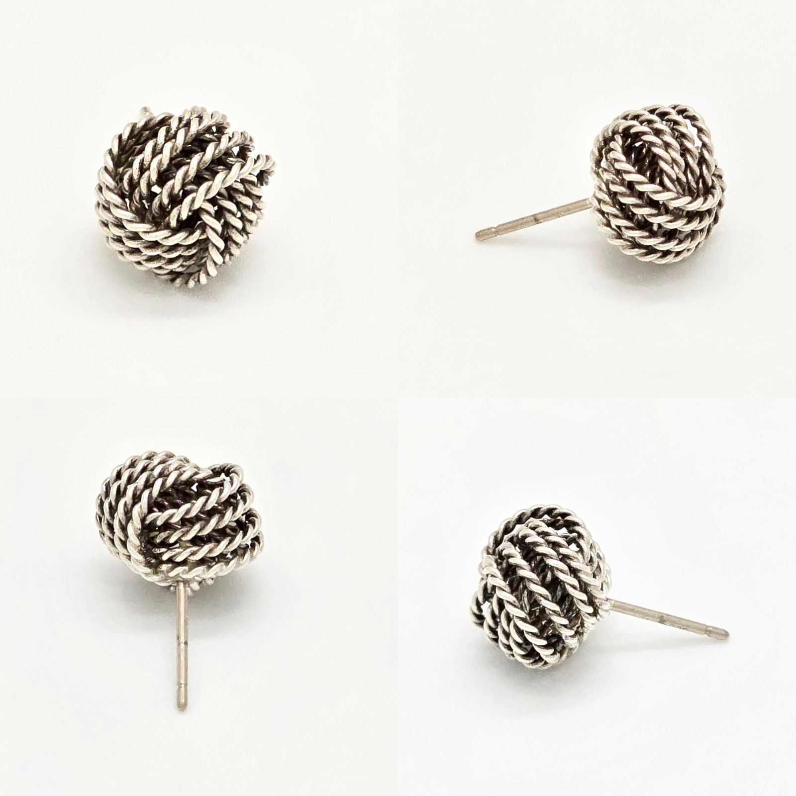 Tiffany＆Co. ツイストノット ピアス サマセット メッシュ SV925