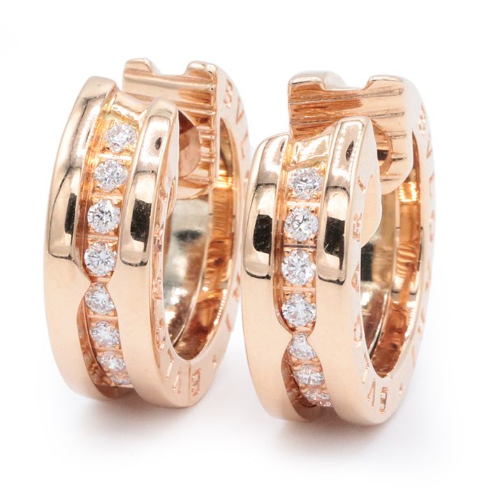 美品】 BVLGARI ブルガリ B-zero1 スモールフープイヤリング