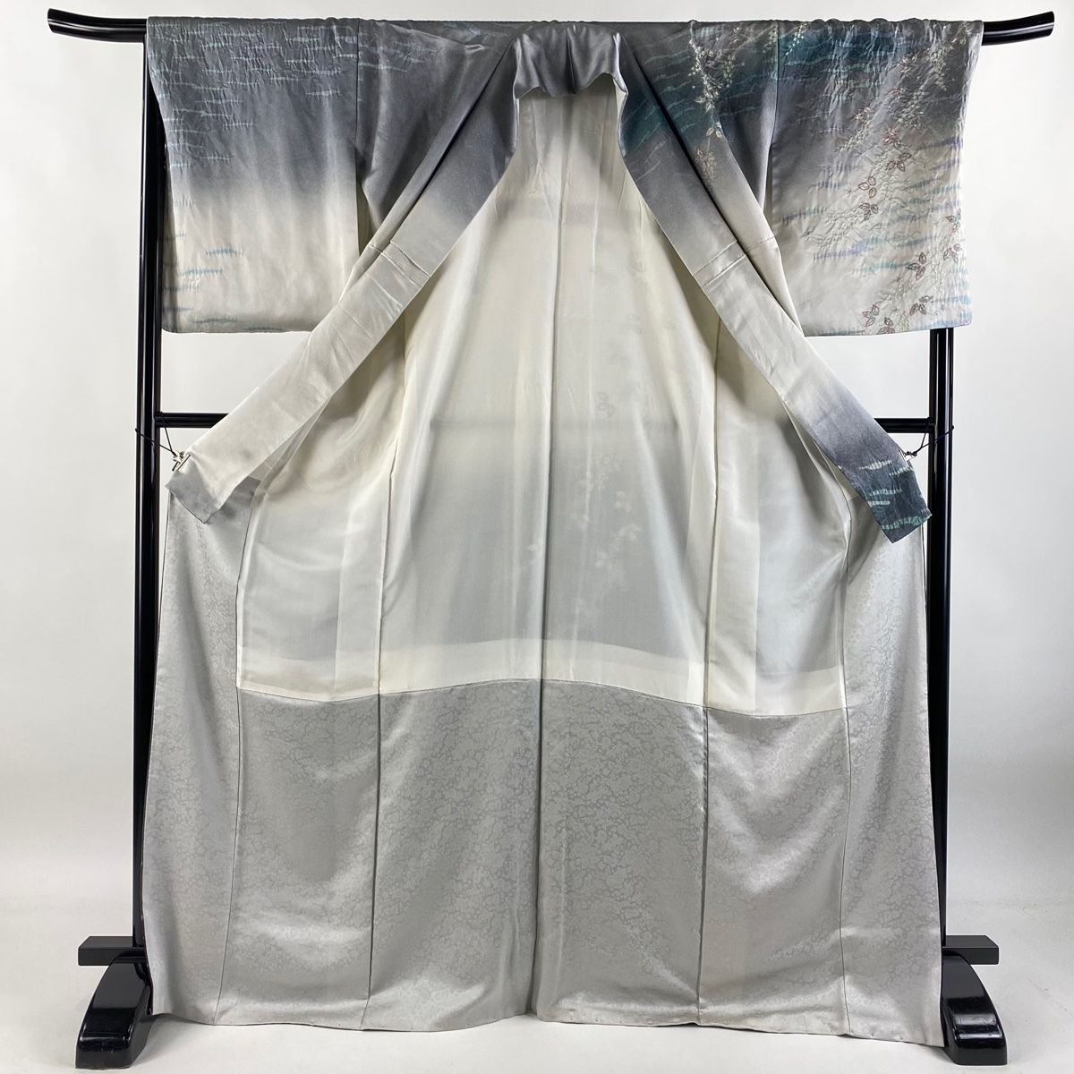 かずみ様［4359］訪問着 美品 花唐草文様 金銀彩 絞り 正絹 着物 袷 かずみ様［4359］訪問着 美品 花唐草文様 金銀彩 絞り 正絹 着物