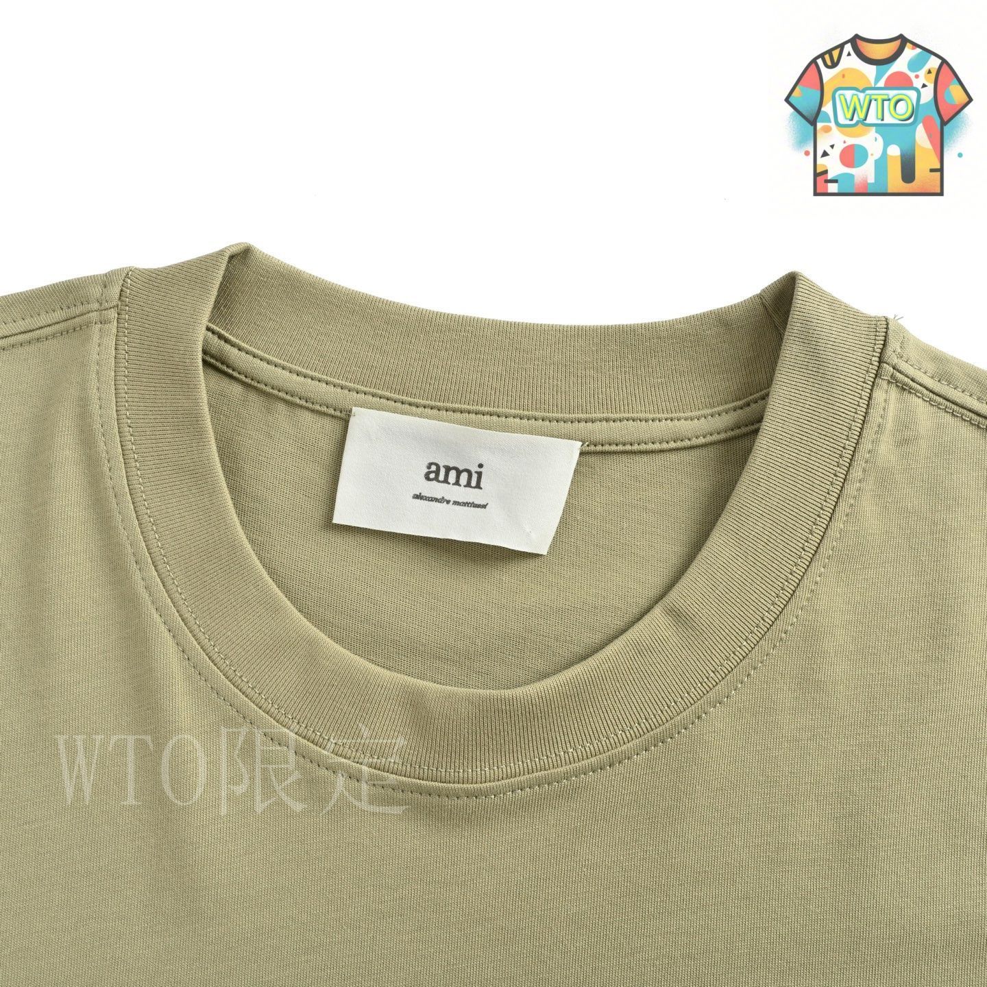 ami ハート刺繍 Tシャツ クリーム　タグ付き 今日特価】Ami Paris 25SS ホワイトハート刺繍 T シャツ - メルカリ