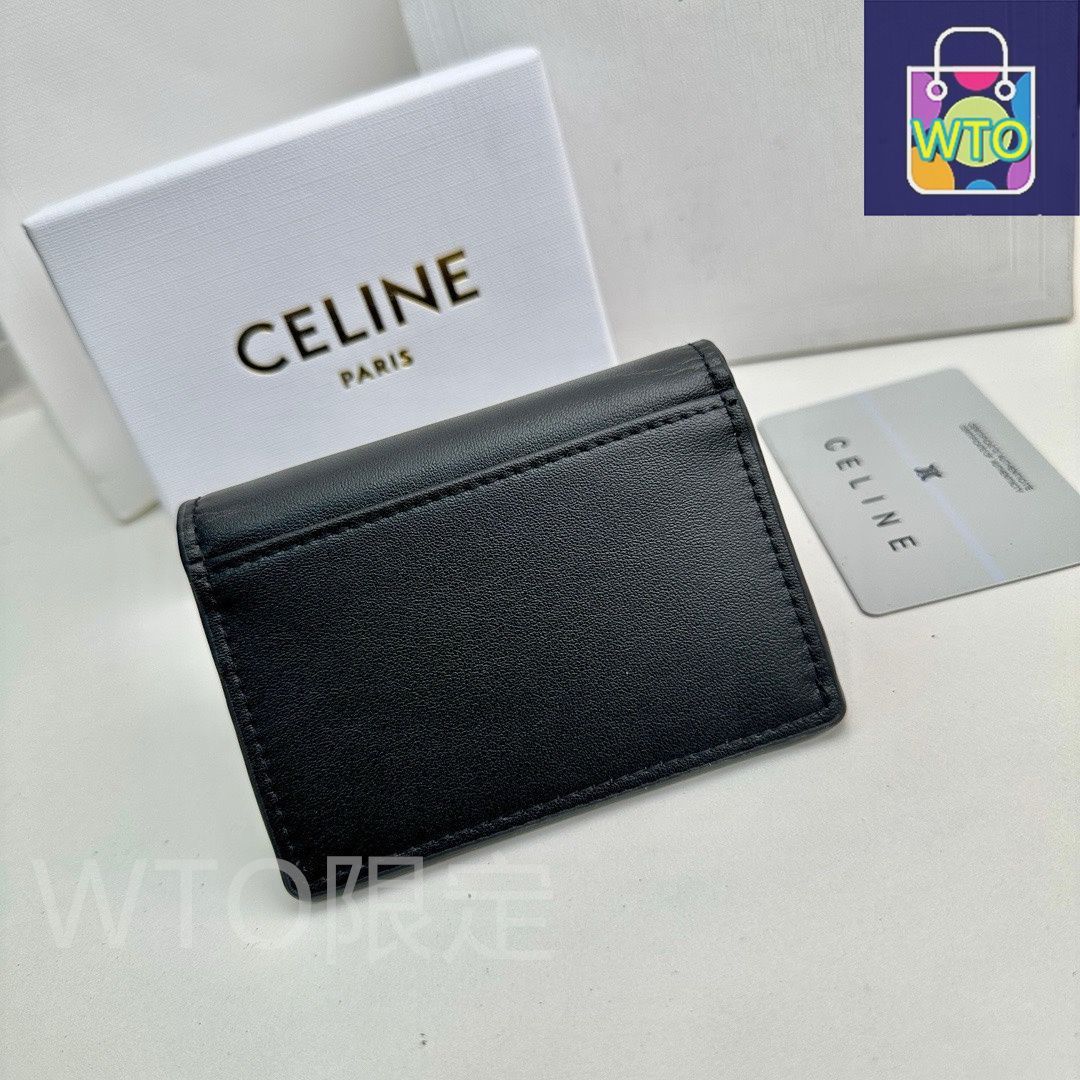 今日特価】Celine セリーヌ 新しい凱旋門カードホルダー 頭層
