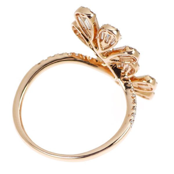 K18PG ダイヤモンド リング 1.00ct フラワー