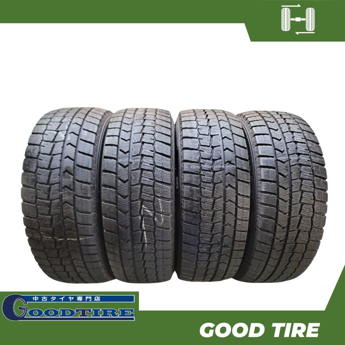 215 60R16 ダンロップ WINTER MAXX WM02 製 4本 冬用 8分山 タイヤ タイヤ オデッセイ エスティマ クラウン 6850
