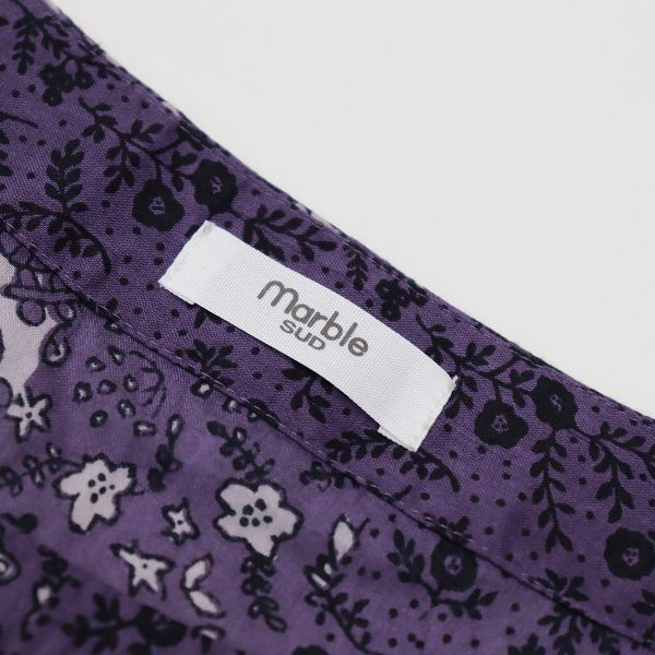 marble SUD マーブルシュッド フラワーストライプ ワンピース