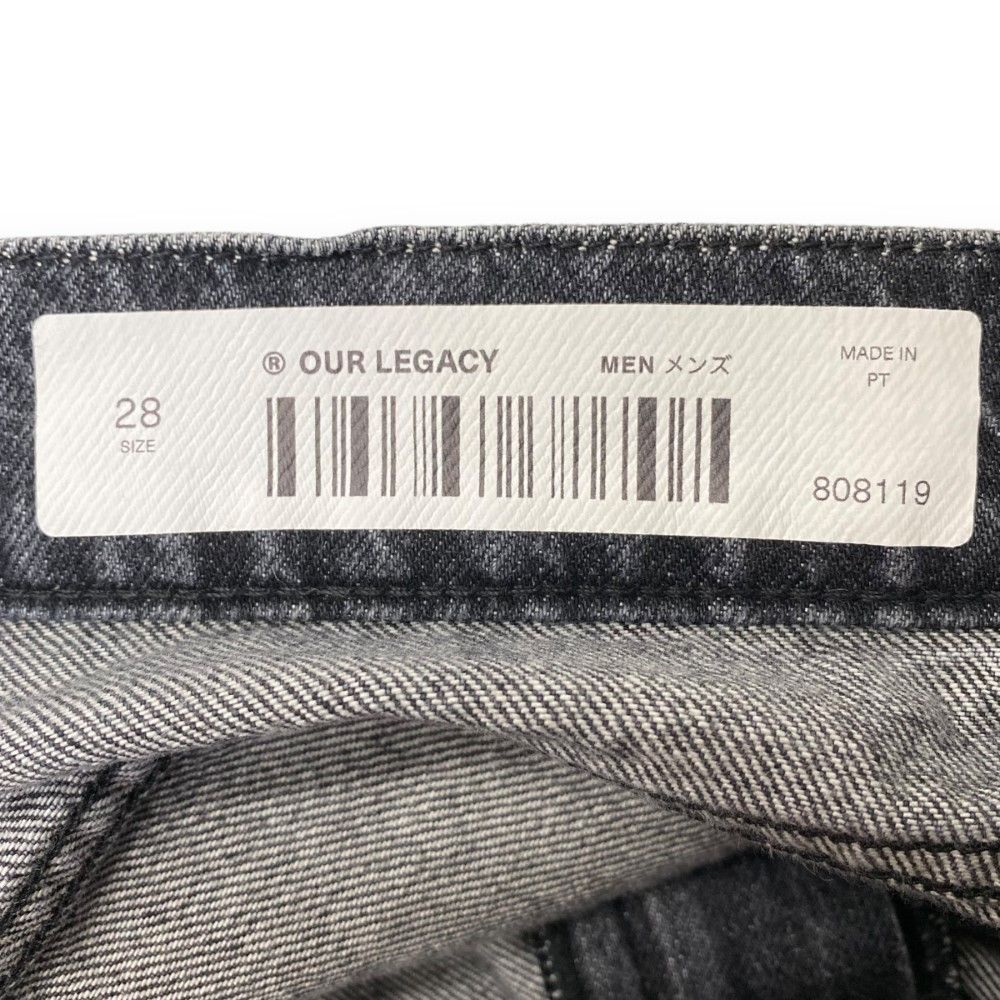 OUR LEGACY ブラックデニム 28サイズ Our Legacy - Second Cut Black Selvedge