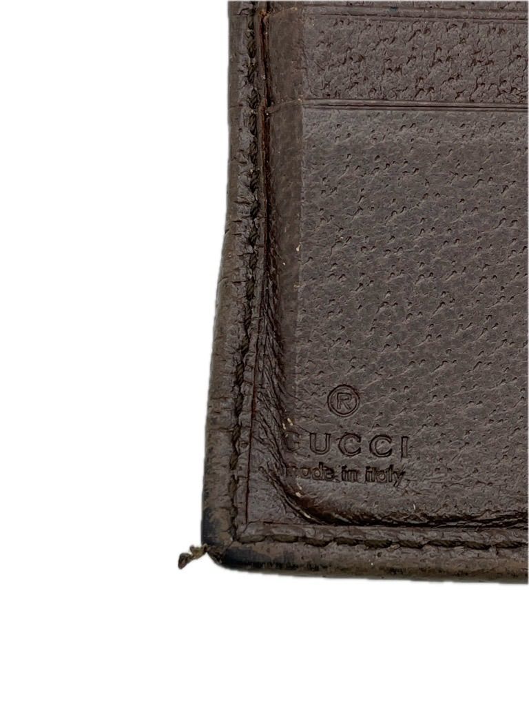 グッチ　二つ折り財布　GGスプリーム　シェリーライン ▽GUCCI グッチ 二つ折り財布 GGスプリーム シェリーライン