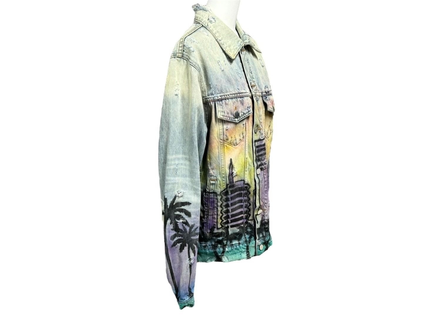 AMIRI アミリ HOLLYWOOD LOGO ハリウッド ロゴ デニムジャケット