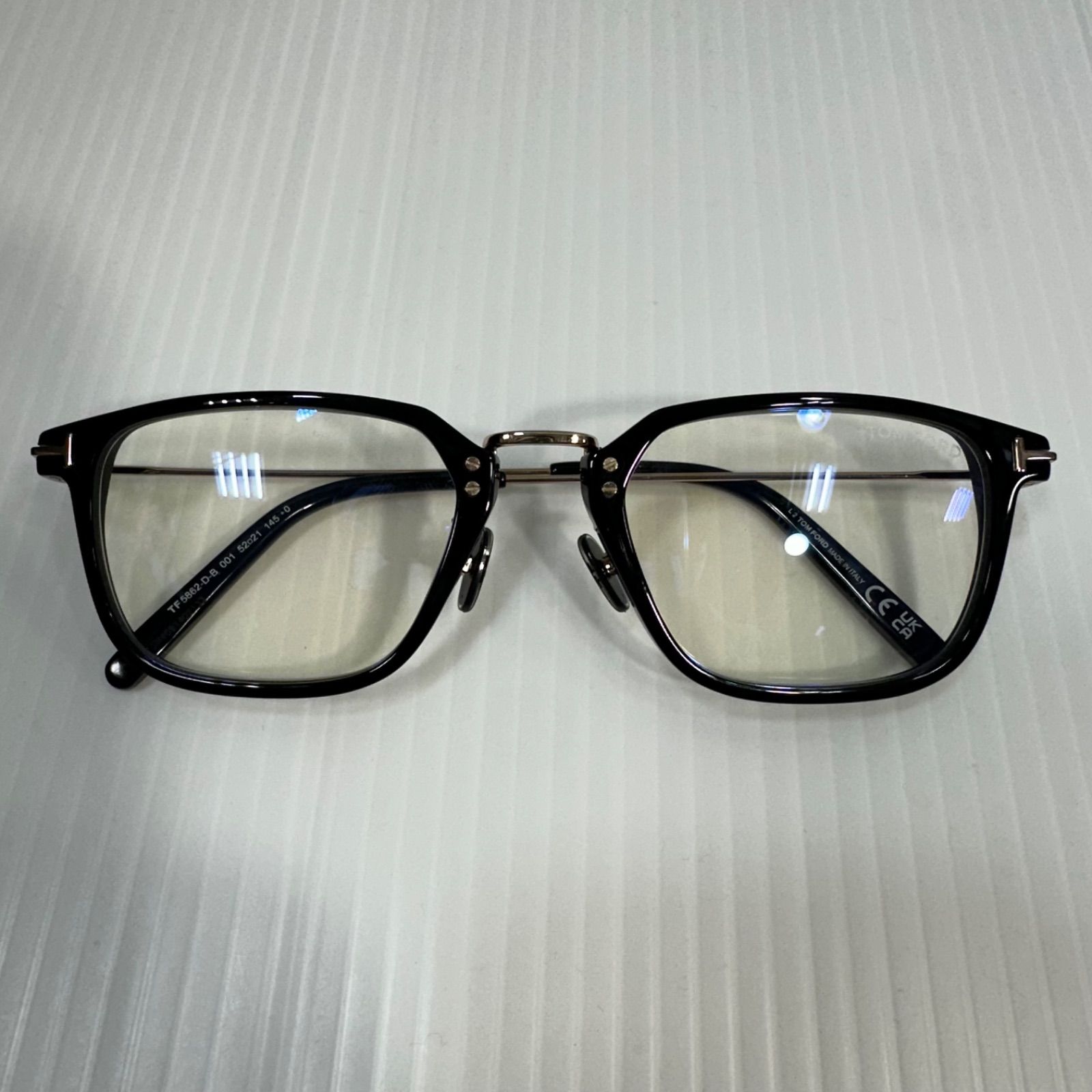 81】TOM FORD トムフォード TF5862D-B 001 メガネ サングラス 朝倉未来 - 新品の通販