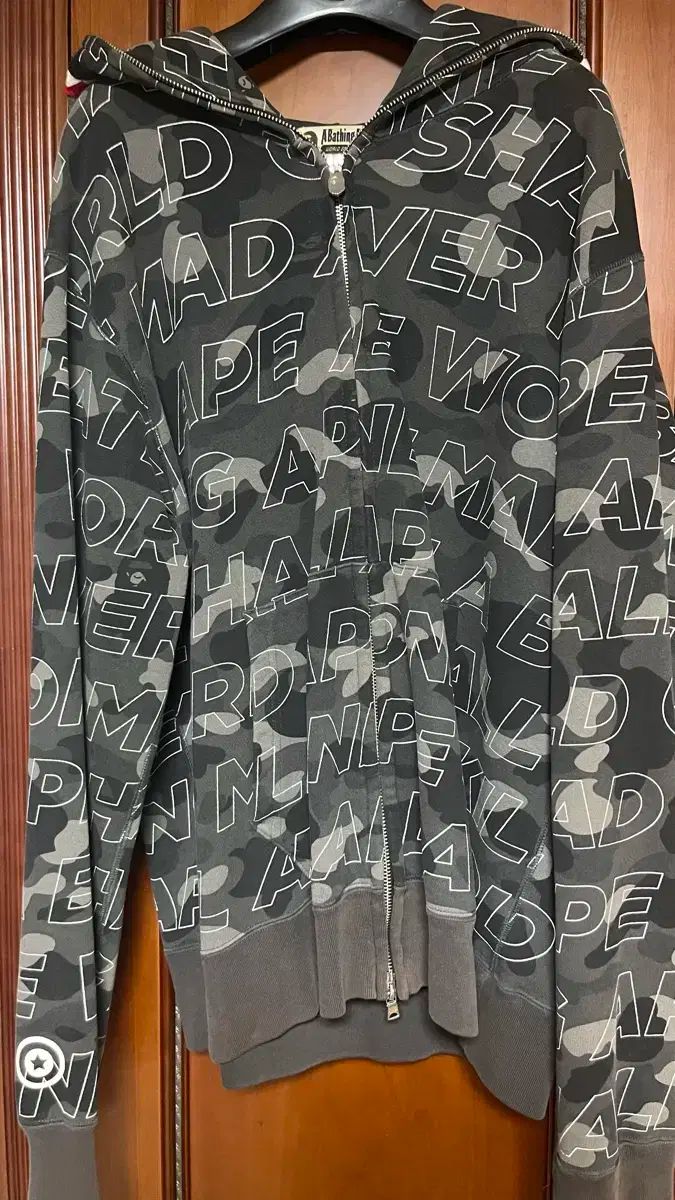 A Bathing Ape カモフラ フード付き ジップアップパーカー XL BAPE