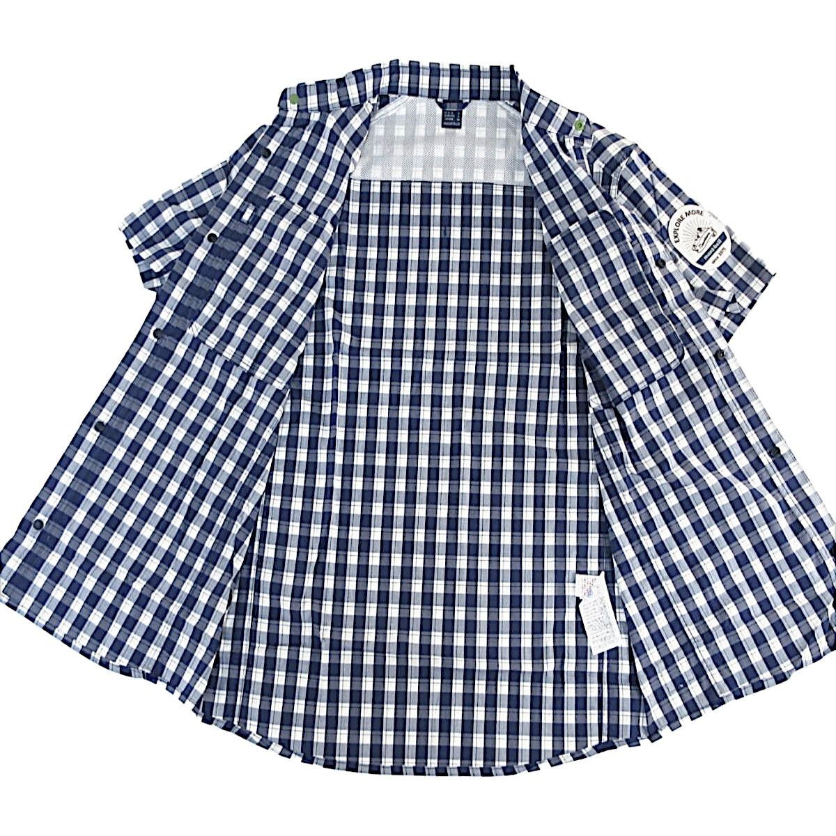 新品 mont-bell モンベル 春夏 ワッペン付 チェック柄 マウンテン 