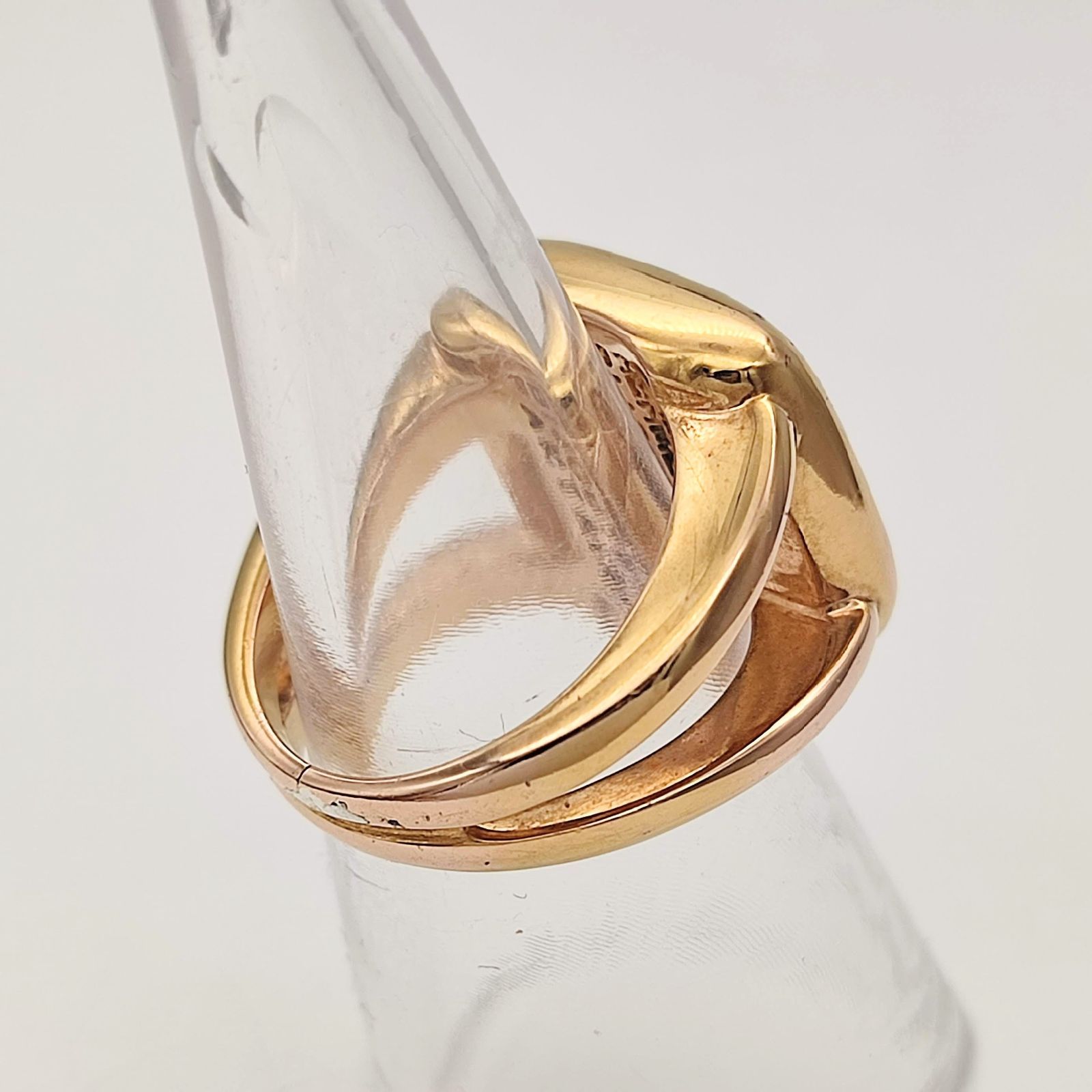 【美品】Hermès　エルメス　コロゾ　シグネットリング 美品】HERMES エルメス コロゾ シグネットリング 54 ゴールド 13