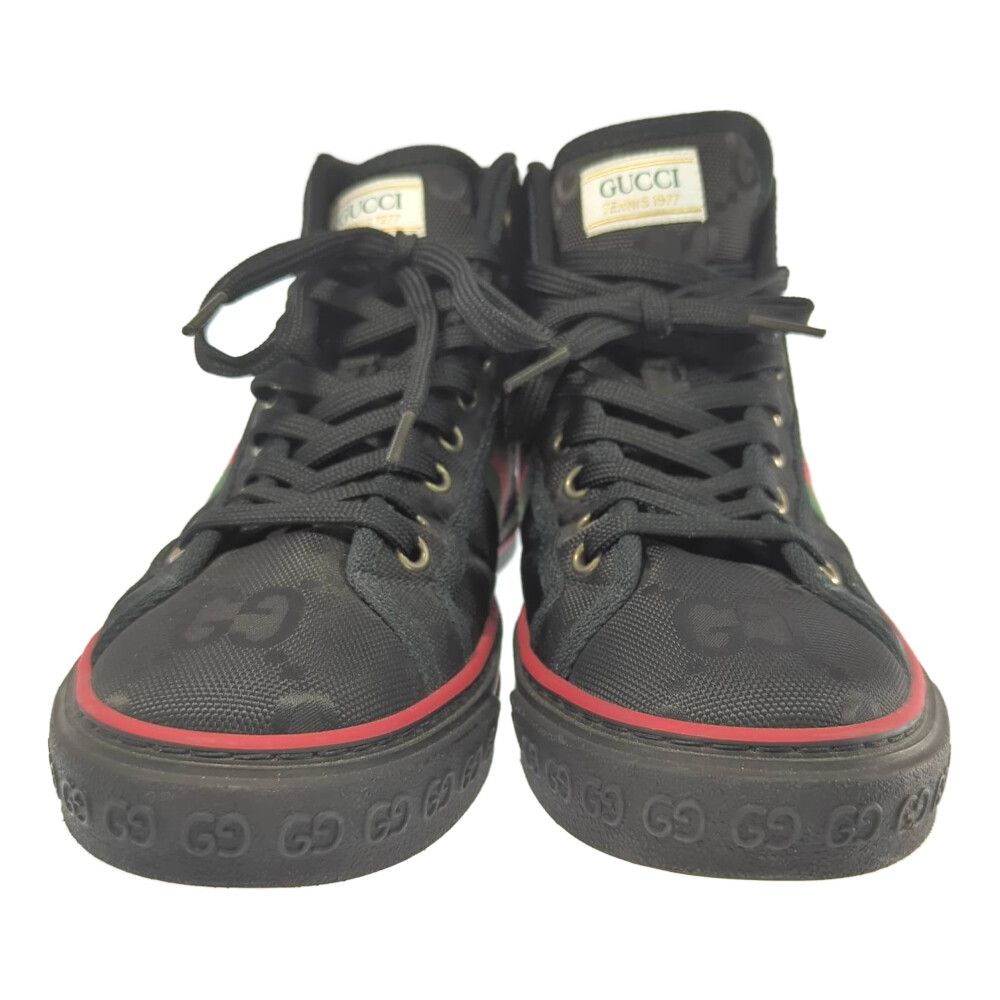 GUCCI グッチ テニス1977 TENNIS ハイカット スニーカー 靴/6/ブラック