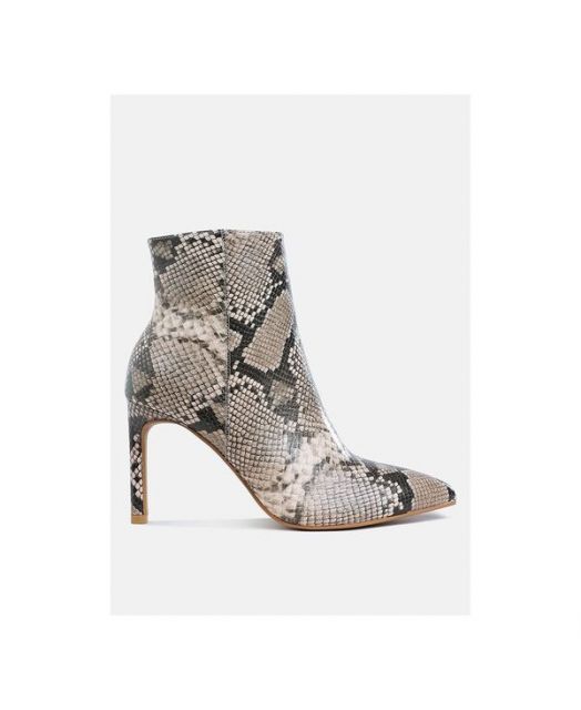 送料無料 ロンドンラグ レディース ブーツ レインブーツ シューズ Tatria Textured Stiletto Heel Ankle Boots Women White