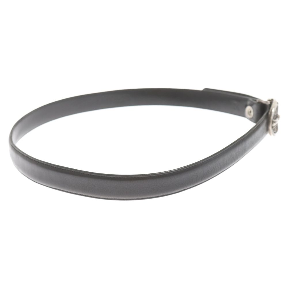 CHROME HEARTS (クロムハーツ) OVAL CROSS STRAP1.0 1.0クラシックオーバルクロスバックルレザーベルト  シルバー/ブラック - メルカリ