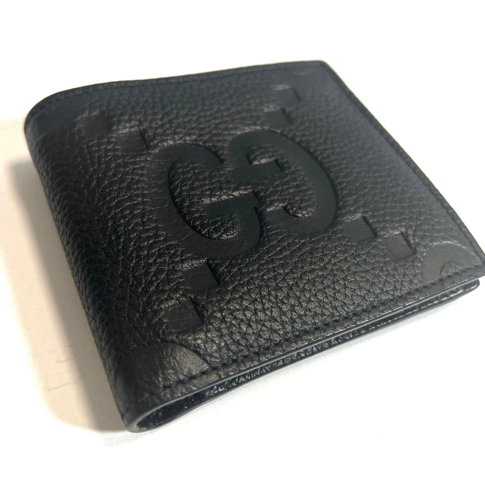グッチ GUCCI 739479 ジャンボGG 二つ折り財布 ブラック グッチ GUCCI 739479 ジャンボGG 二つ折り財布 ブラック