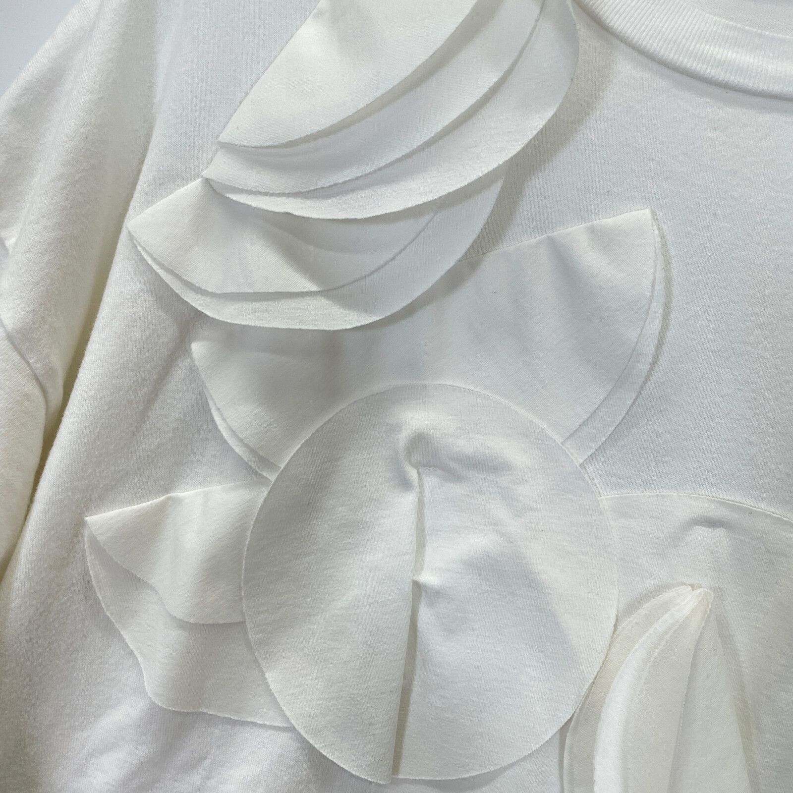  ENFOLD エンフォルド -0850 23 AW ﾎﾜｲﾄ COLLAGE Tｼｬﾂ 38 アンサンブル トップス