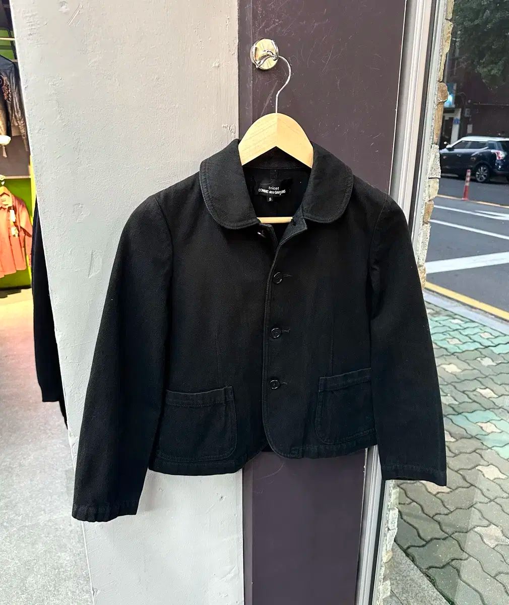 S COMME des GARCONS コム デ ギャルソン トリコット 03AW 黒 ジャケット