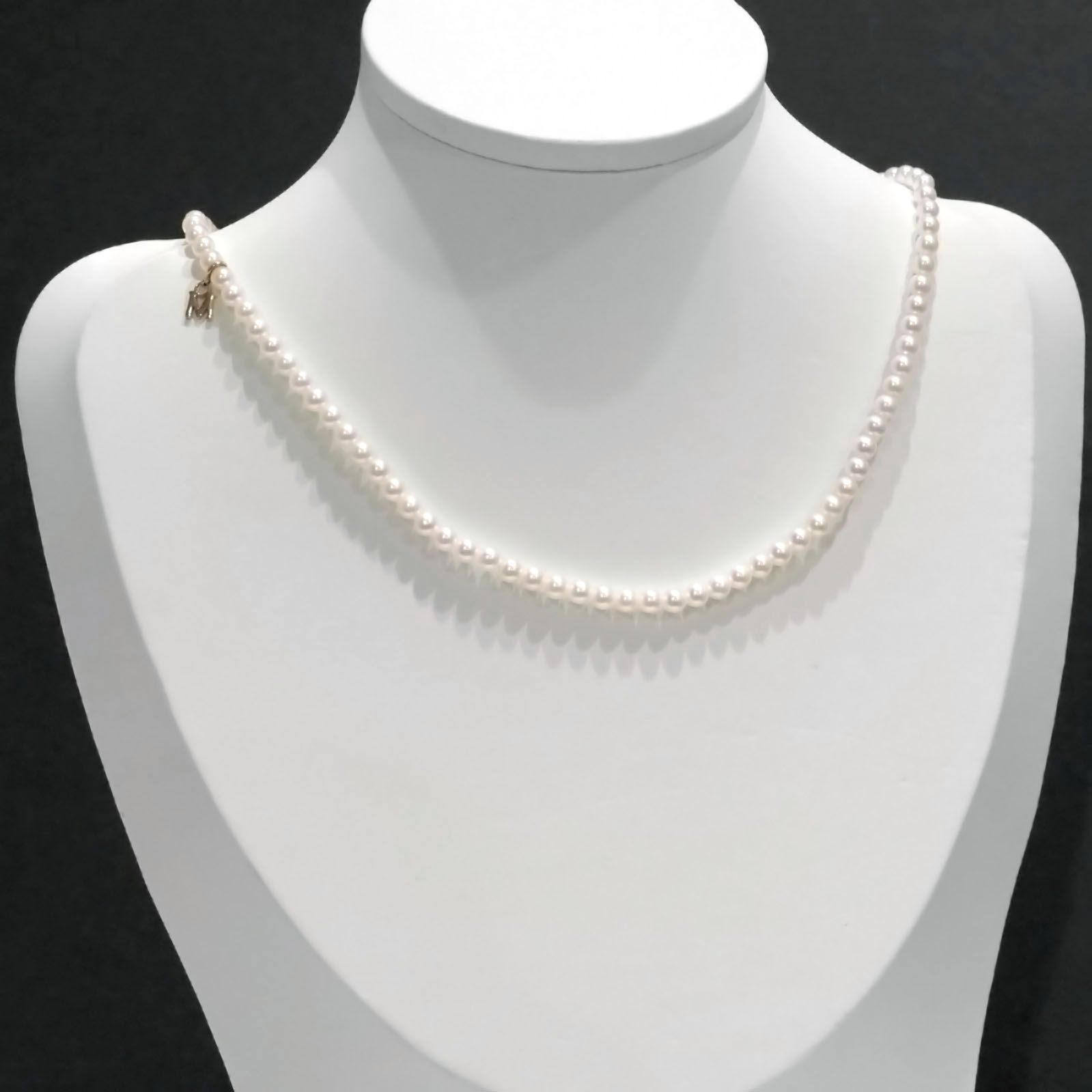 MIKIMOTO ミキモト K18YG Mチャーム ベビー パール 約3.4mm位～約3.9mm