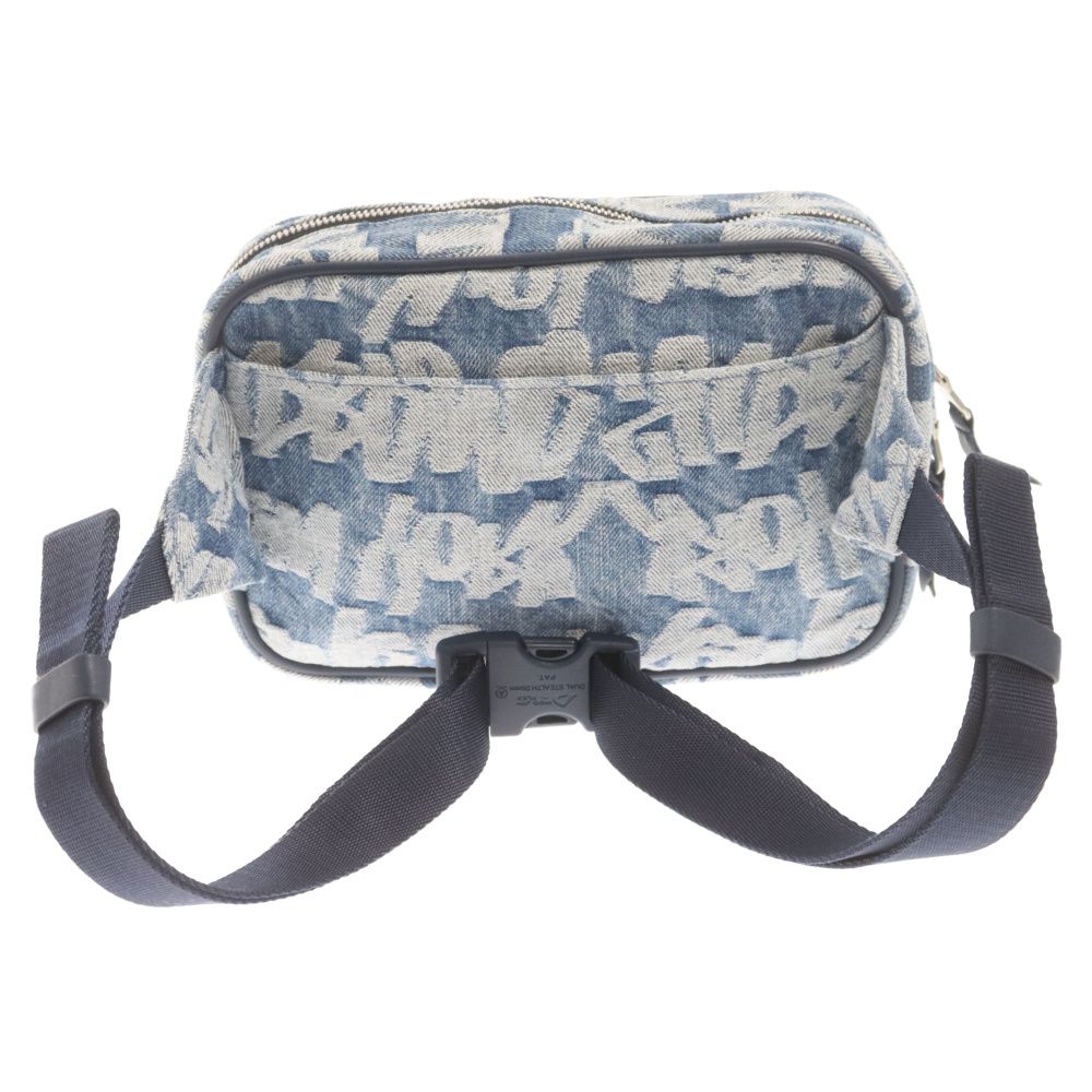 SUPREME (シュプリーム) 22SS Fat Tip Jacquard Denim Waist Bag ファット チップ ロゴ ジャガード  デニム ウエスト バッグ インディゴ - メルカリ