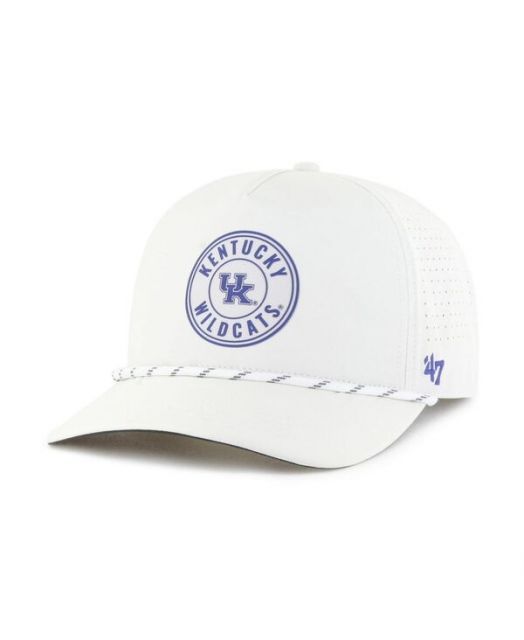 【送料無料】 47ブランド メンズ 帽子 アクセサリー Men's White Kentucky Wildcats Forward Collection Loop Hitch Adjustable Hat White