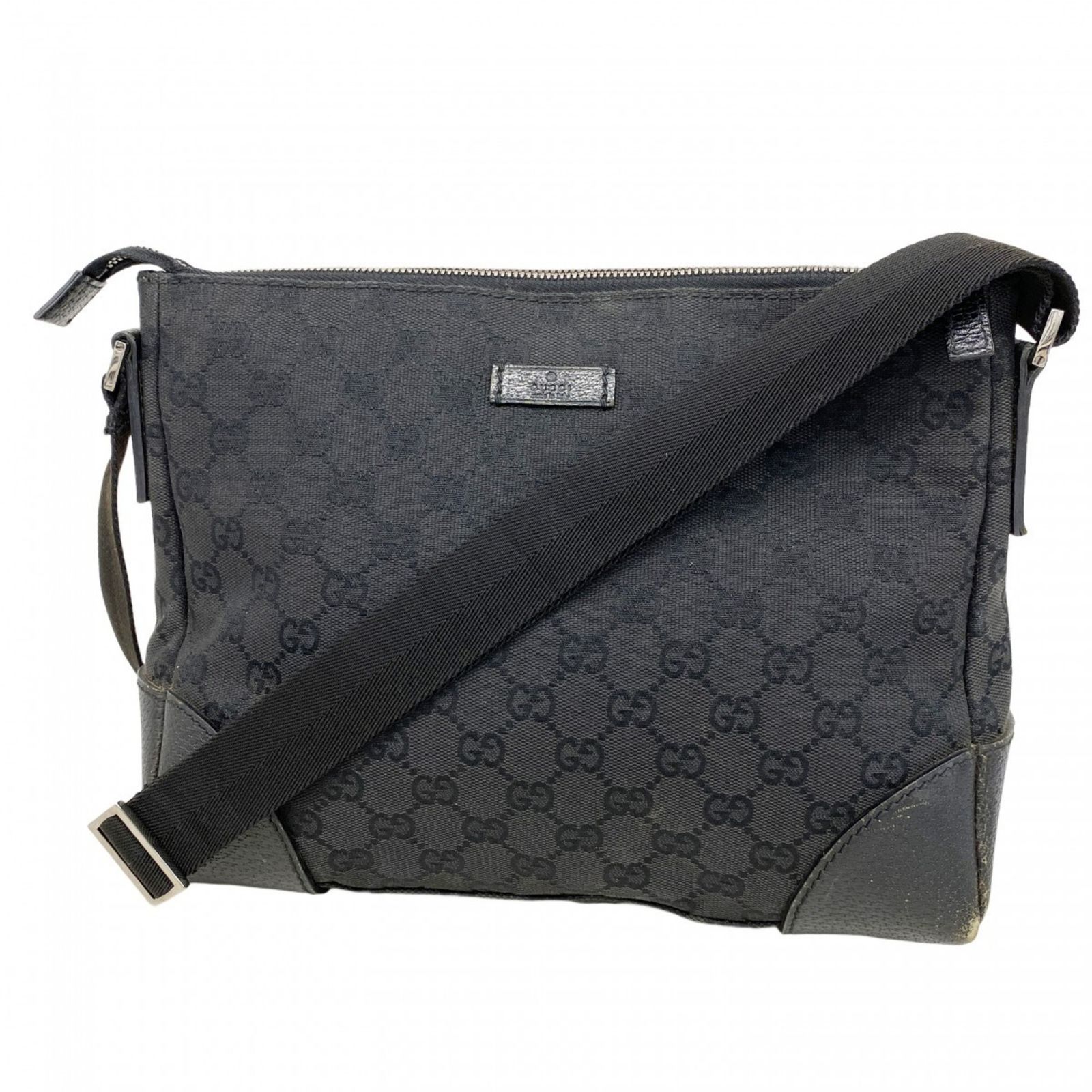 Gucci GGキャンバス レザー ショルダーバッグ 114273 グッチ(Gucci) グッチ ショルダーバッグ GGキャンバス 114273