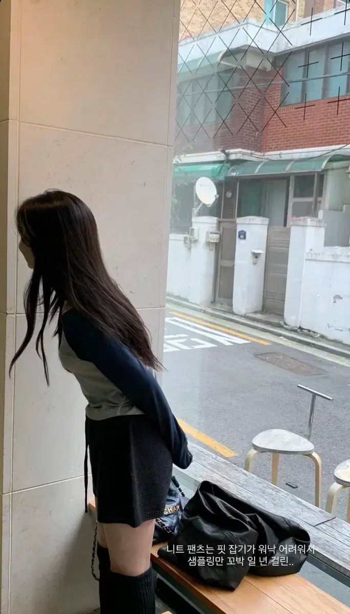 ユンスルショップ ke ニットショーツ チャコール