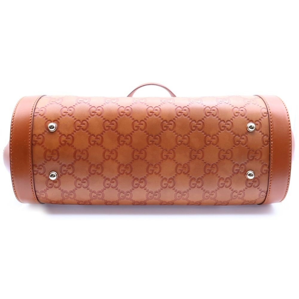 GUCCI バンブーハンドバッグ ブラウン レザー 【公式通販】