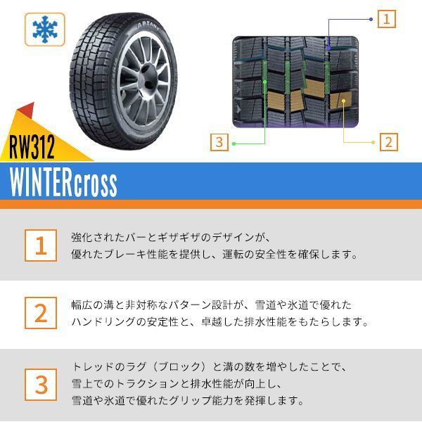 2本セット 195 60R16 製 スタッドレスタイヤ APTANY RW312 沖縄県は除く 195 60 16 スタッドレス 即 可 FFCRYSTALESIA_COM
