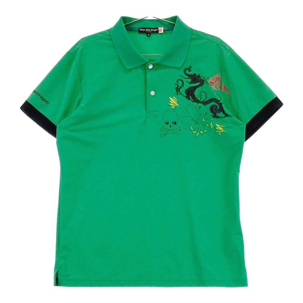 サイズ 3 DANCE WITH DRAGON ダンスウィズドラゴン 半袖ポロシャツ グリーン系 240101428253 ゴルフウェア メンズ ストスト