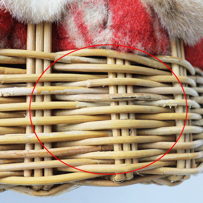 エバゴス籠　レア ebagosキャンバス扇トート（半月かご）BLACK エバゴス | マドリガル