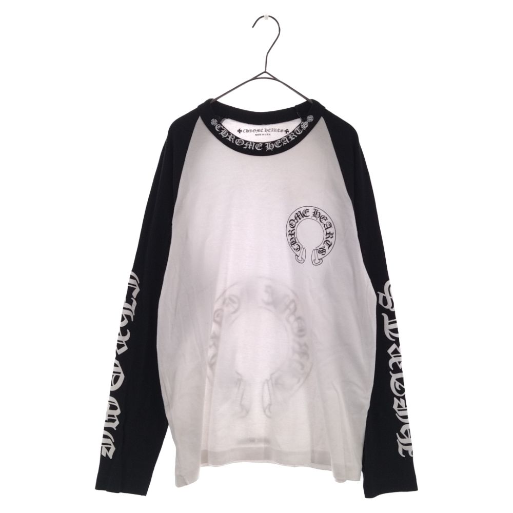 メンズクロムハーツ CH L/S /1 ホースシュープリントラグラン長袖 ...