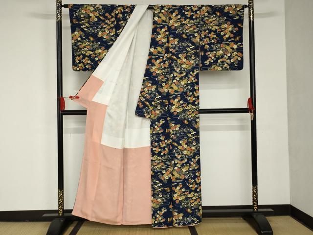 平和屋着物□上質な小紋 草花文 正絹 逸品 AAAS9198pf