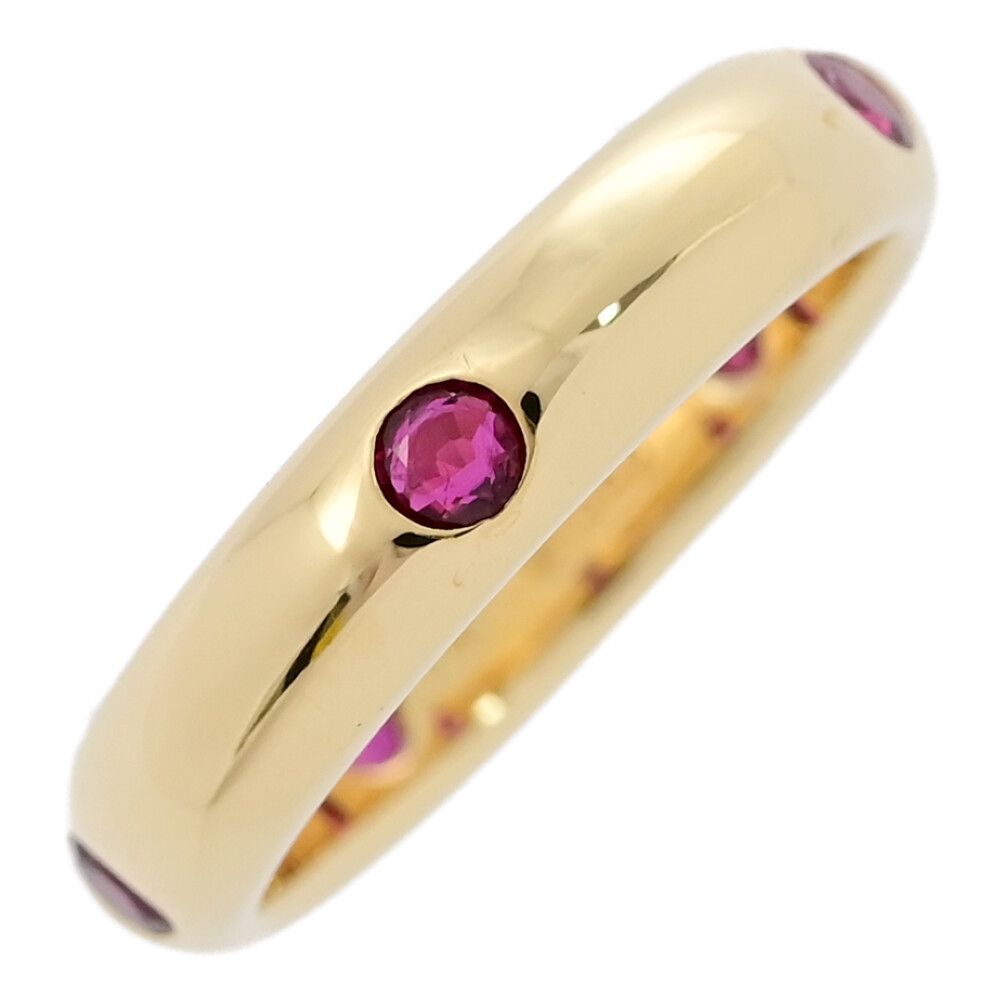 Cartier カルティエ ステラ 5P ルビー リング 指輪|K18YG|750-4.3g|7号| 47|イエローゴールド|プレゼント|記念日 ♀ S レディース 554687