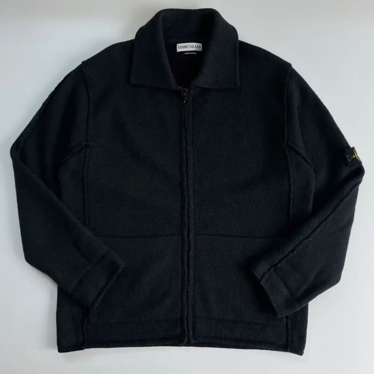 ストーンアイランド ハーフジップセーター 黒 2004 Stone Island STONE ISLAND(ストーンアイランド) 90 s ワッペン