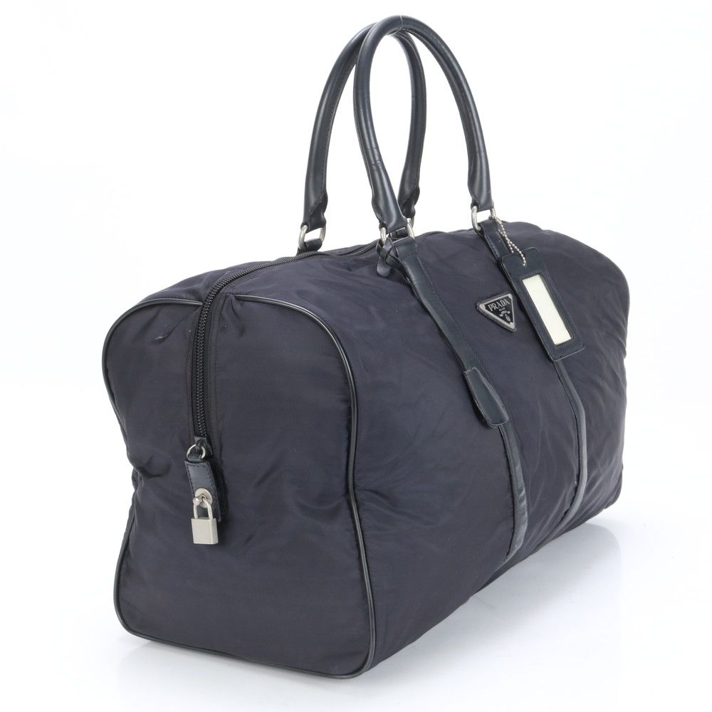 プラダスポーツ ボストンバッグ 2way ナイロン 赤タグ ブラック プラダ