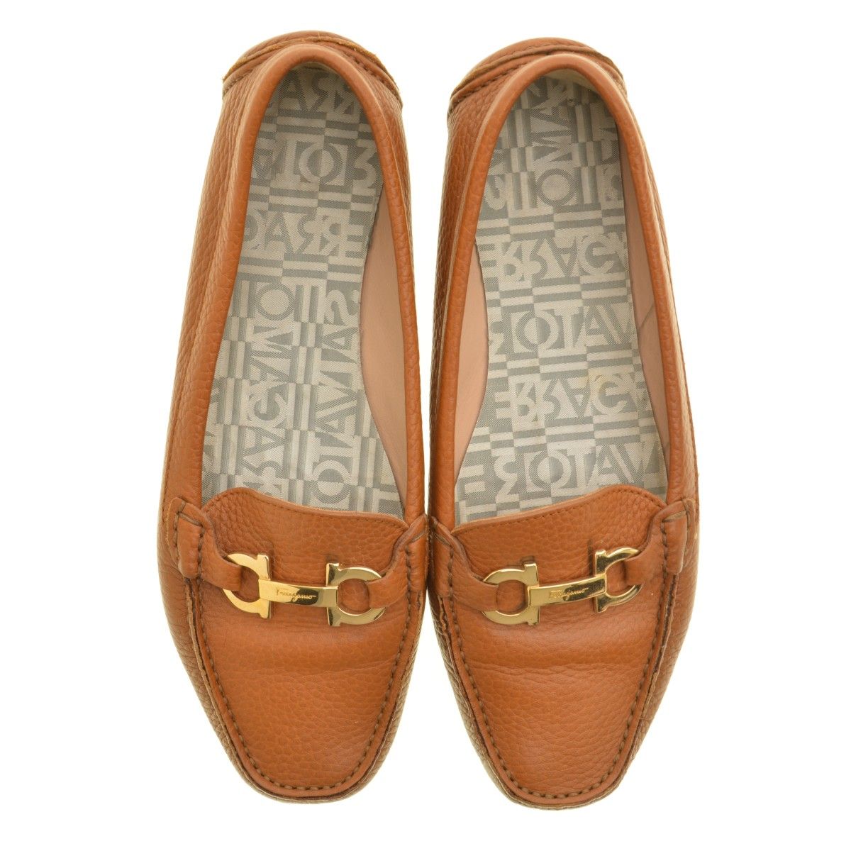 SalvatoreFerragamo】34347 ドライビング モカシン フラット