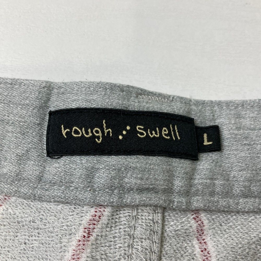 サイズ：L ROUGH&amp;SWELL ラフアンドスウェル  ハーフパンツ ストライプ柄 グレー系 [240101396742] ゴルフウェア メンズ ストスト サイズ：L ROUGH&SWELL ラフアンドスウェル ハーフパンツ